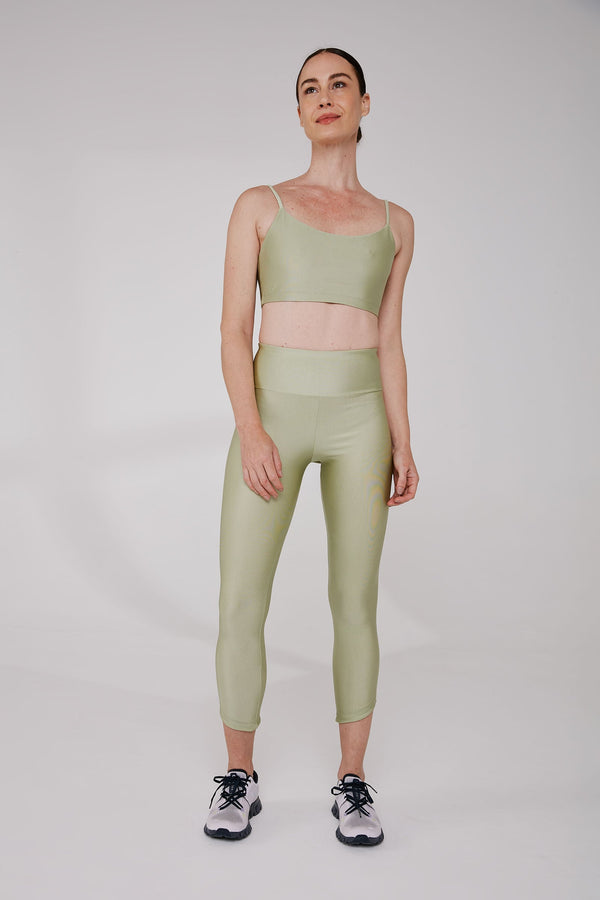 Legging Fitness Detalhe Barra Verde Rio - VERDE