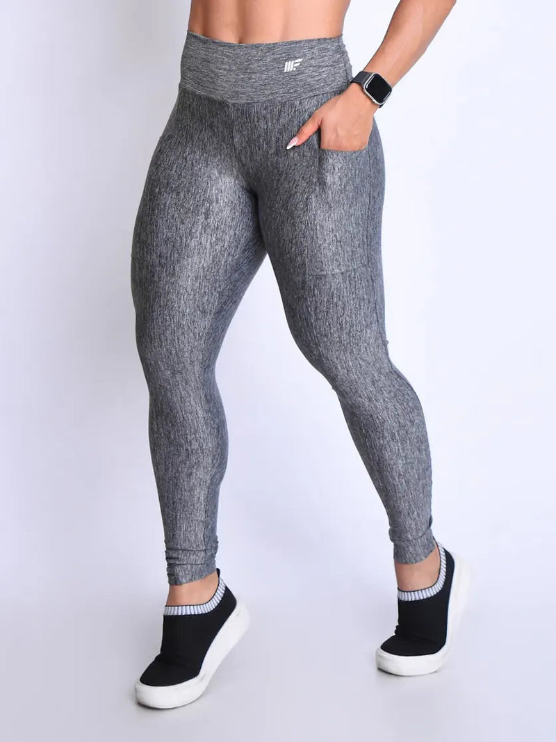 Calça Legging Com Bolso