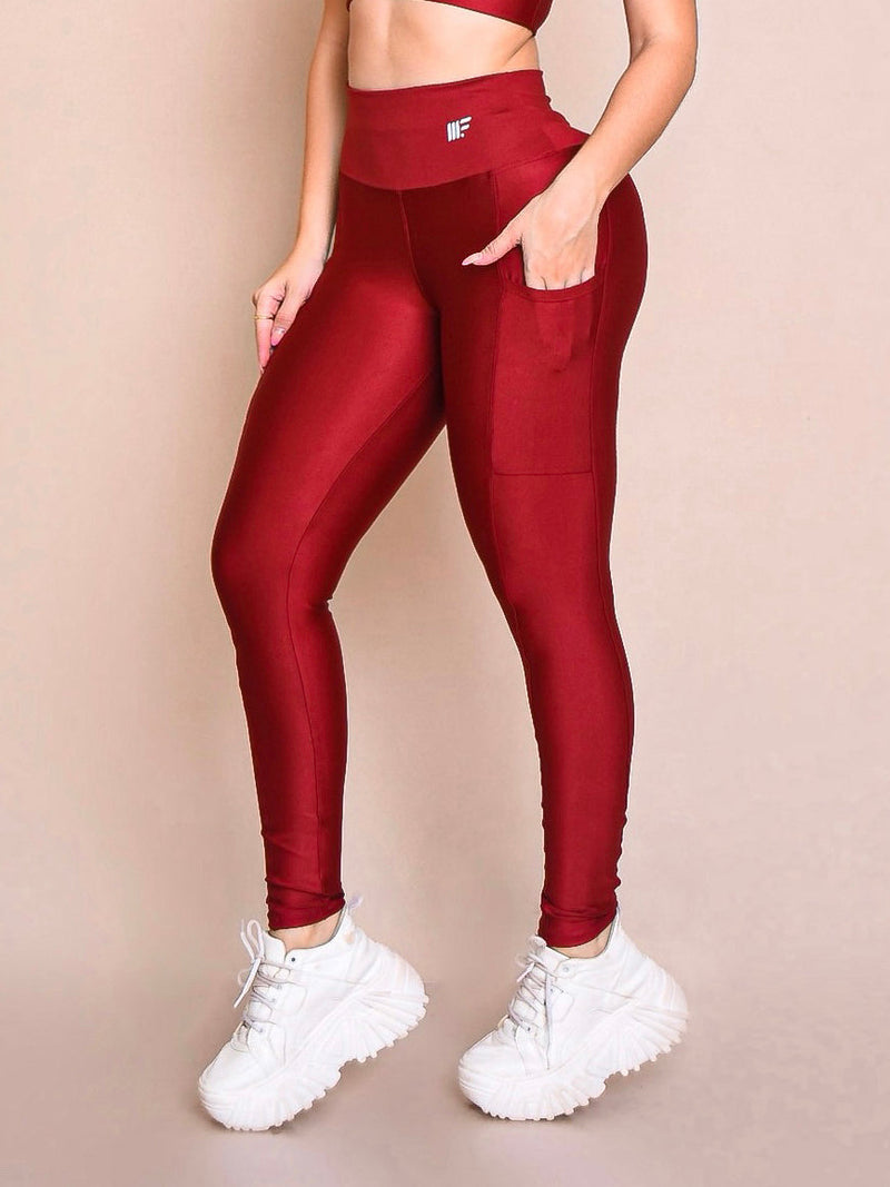 Kit 5 Calças Legging Com Bolso