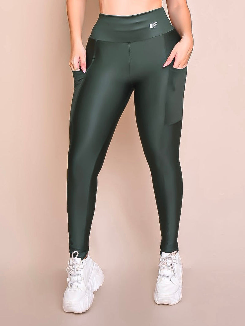 Calça Legging Com Bolso