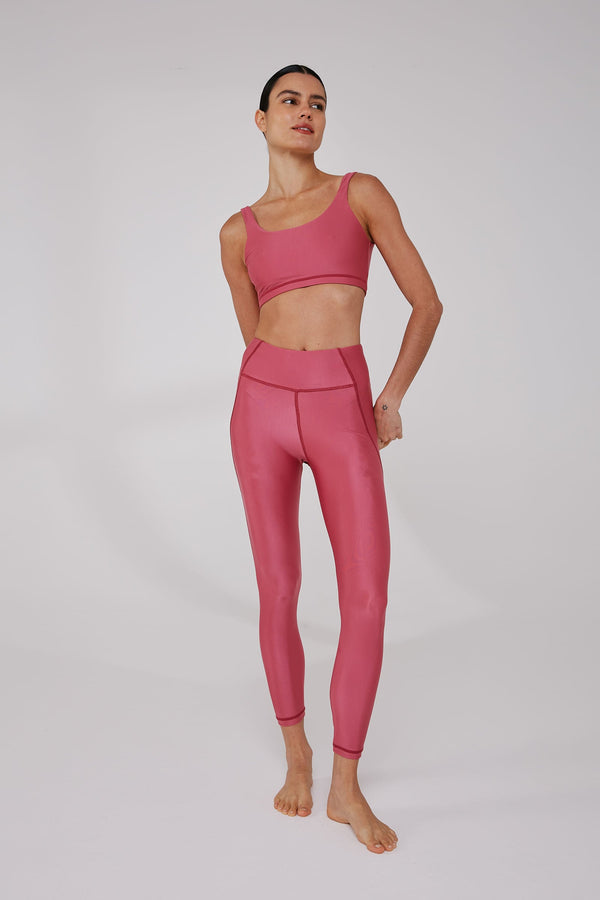 Legging Fitness Recortes Rosa Escuro Alecrim - ROSA